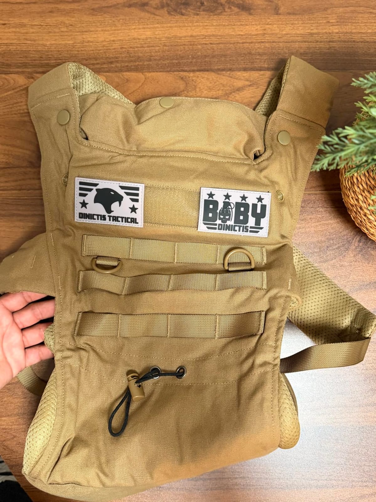 Ergonomic Lumbar Support Baby Carrier for Dad - Coyote Brown customer photo 1