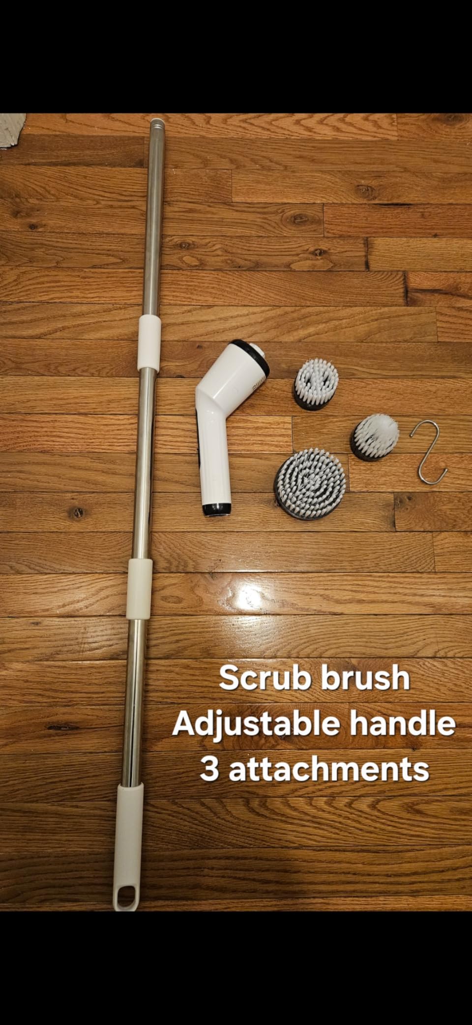 Electric Spin Scrubber for Bathroom, Shower Scrubber with Long Handle customer photo 1