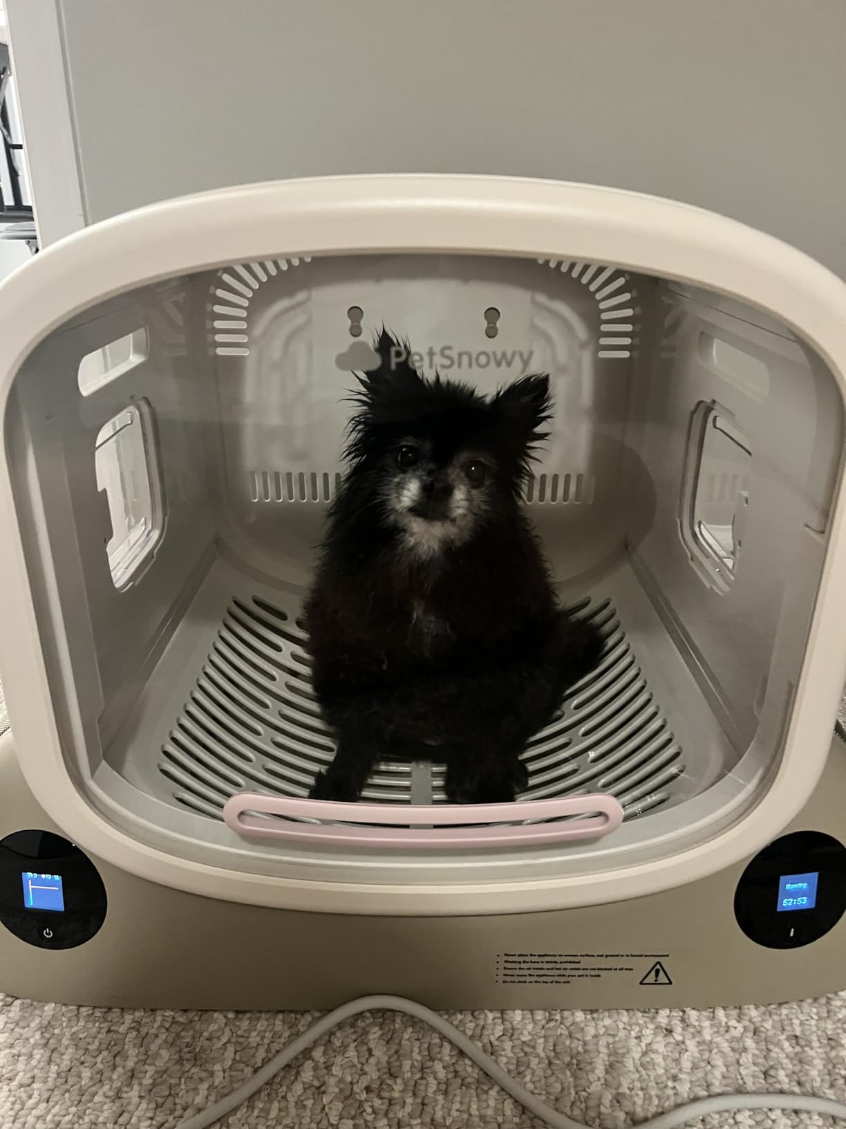 PetSnowy Pet Dryer Box - Safe Modular Design, 80L Large Space, Smart Temperature & App Control, 5 Sides Efficient Airflow, Ultra Quiet Cat and Dog Hair Dryer for Pet Grooming customer photo 2