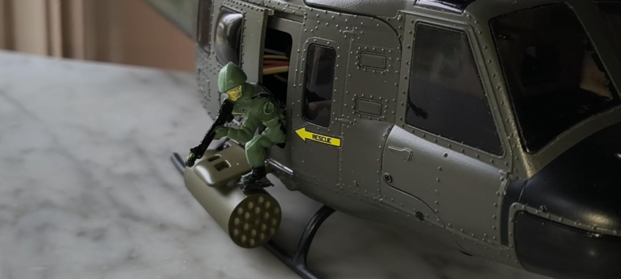 UH-1 RC Helicopter - Huey Collectable Remote Control Helicopter with Auto-Hover for Adults, Beginners, 1/27 Scale, 2 Batteries customer photo 1