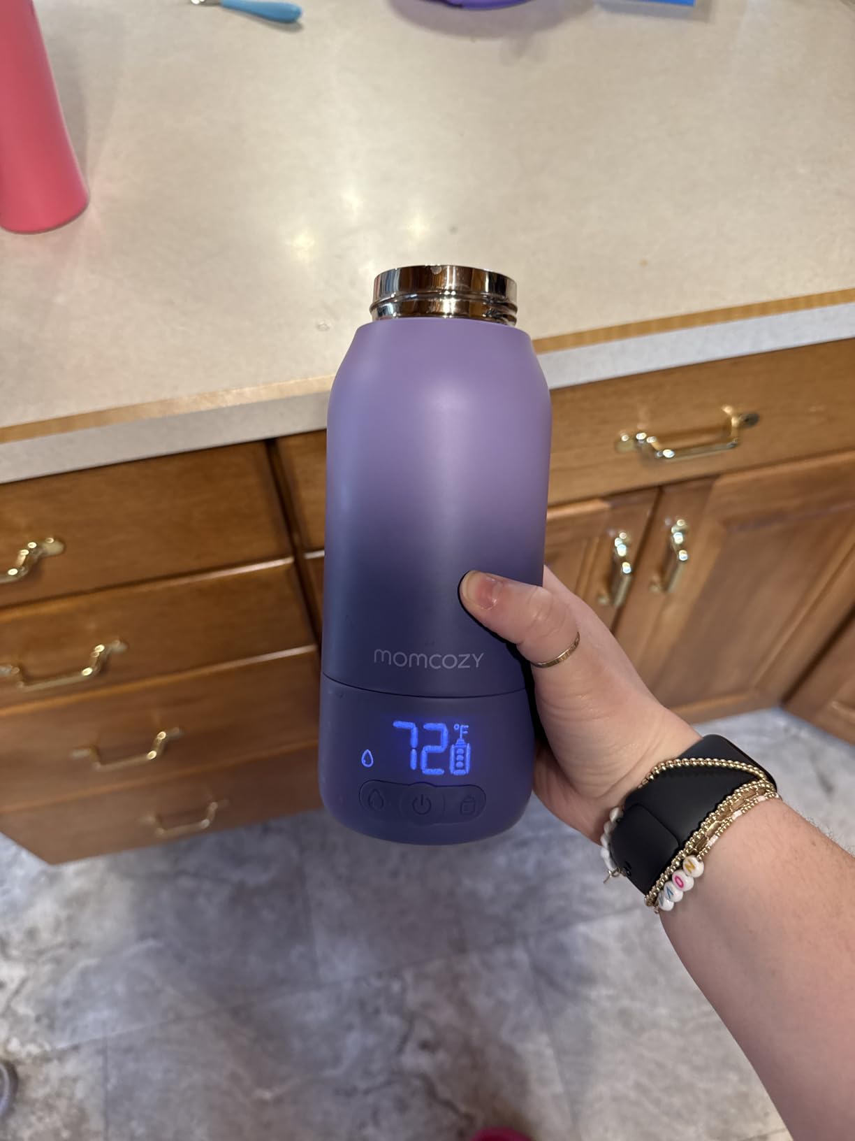 Momcozy Portable Bottle Warmer for Breast Milk, Baby Travel Essentials customer photo 1