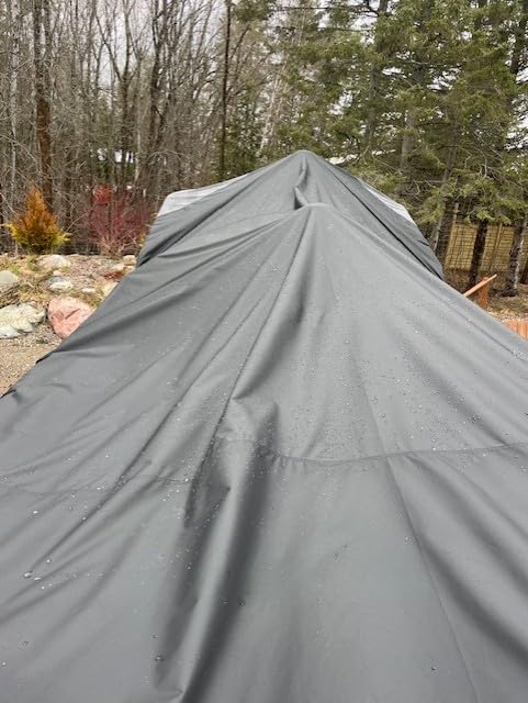 5-Ply 1600D+1200D Pontoon Boat Cover, 21'-24' customer photo 2