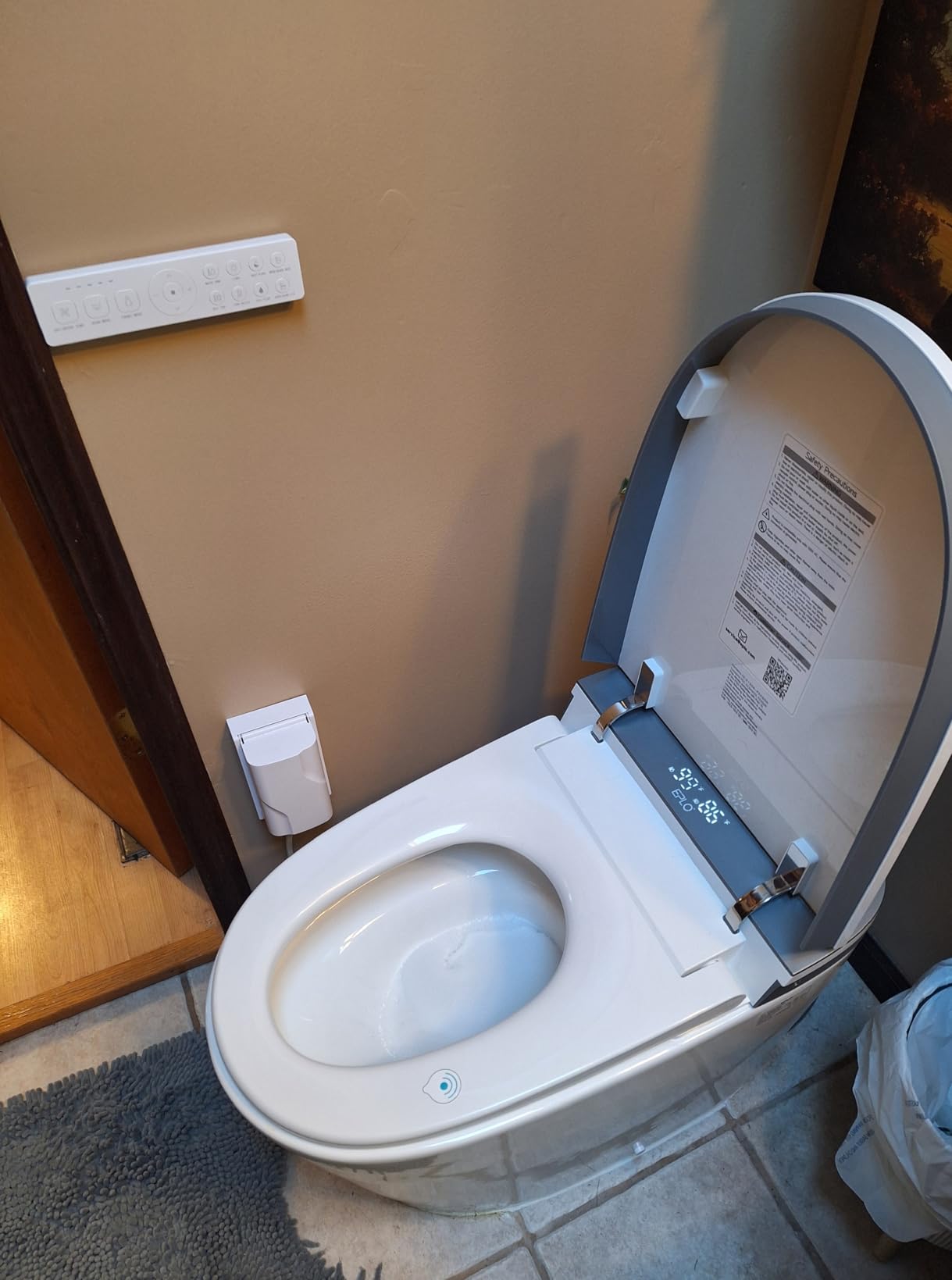 EPLO Smart Toilet Bidet with Auto Open Close,1000 Gram MaP Flush Score,Foam Dispenser, ADA Comfort Height, Moving Dryer,Auto Flush,Heated Seat,One Piece Elongated Toilet with Tank Built in U8MAX customer photo 1