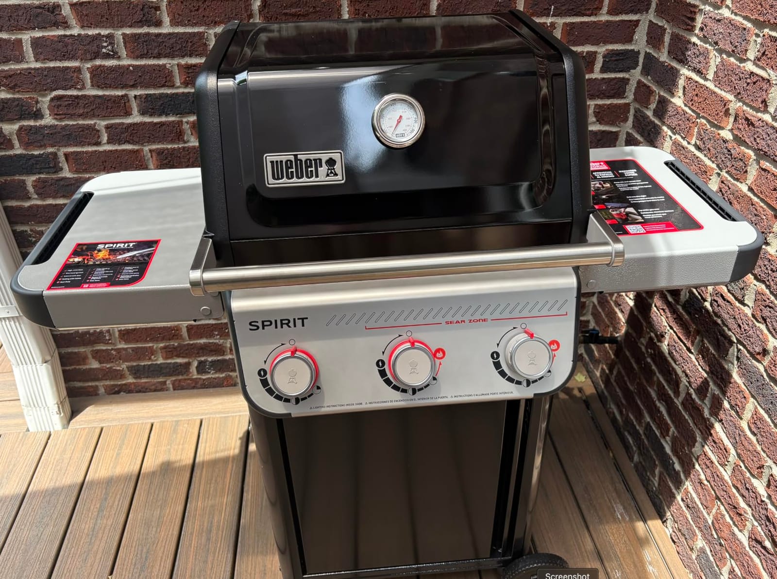 Weber® Spirit® E-325 Gas Grill, Outdoor Cooking, Natural Gas Grill, Black customer photo 2