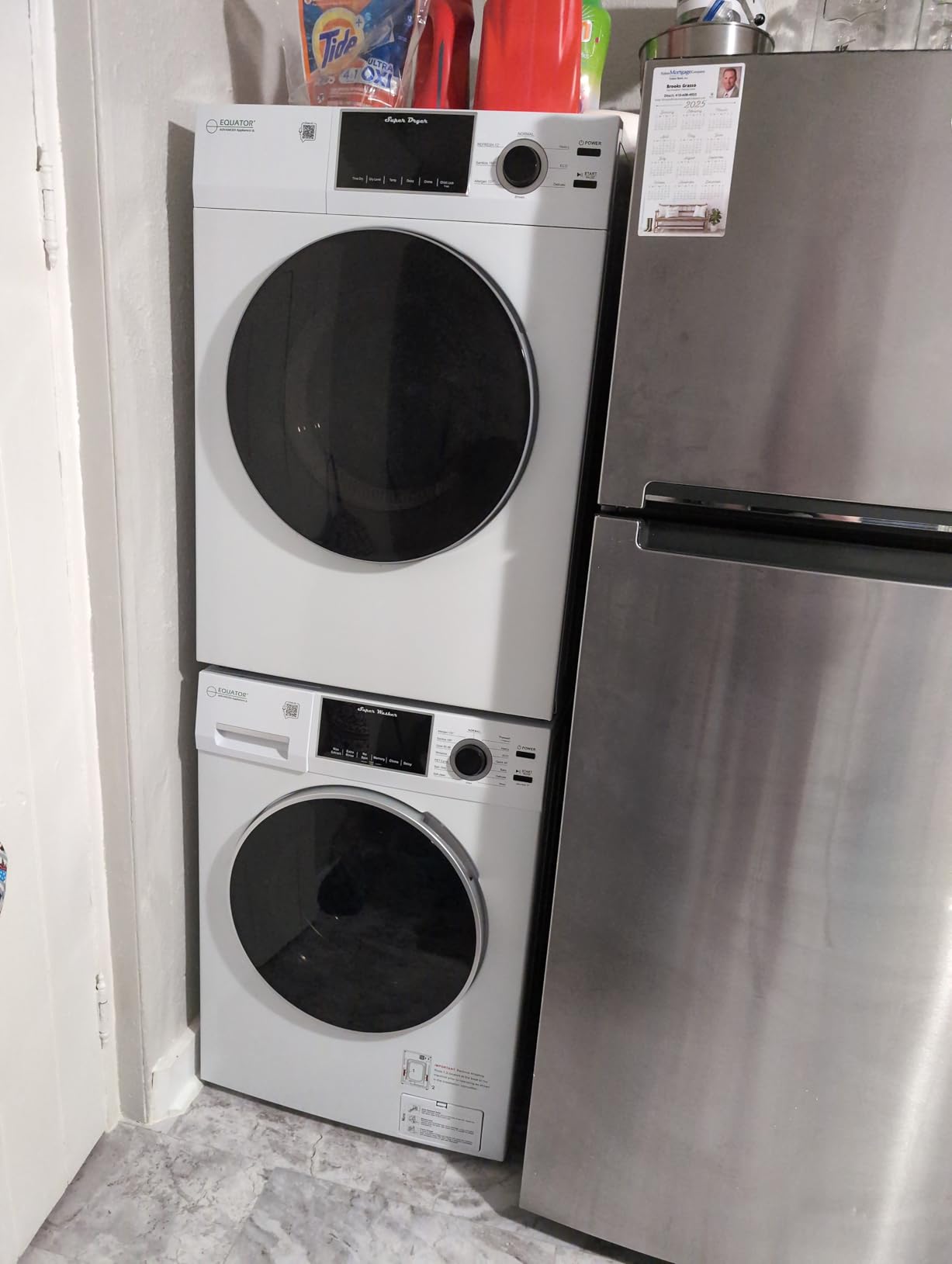 Equator Matching Laundry Set 110V ONE OUTLET 15 Lb Washer 1.62 cu.ft+13Lb Vented Dryer 3.1cu.ft customer photo 1
