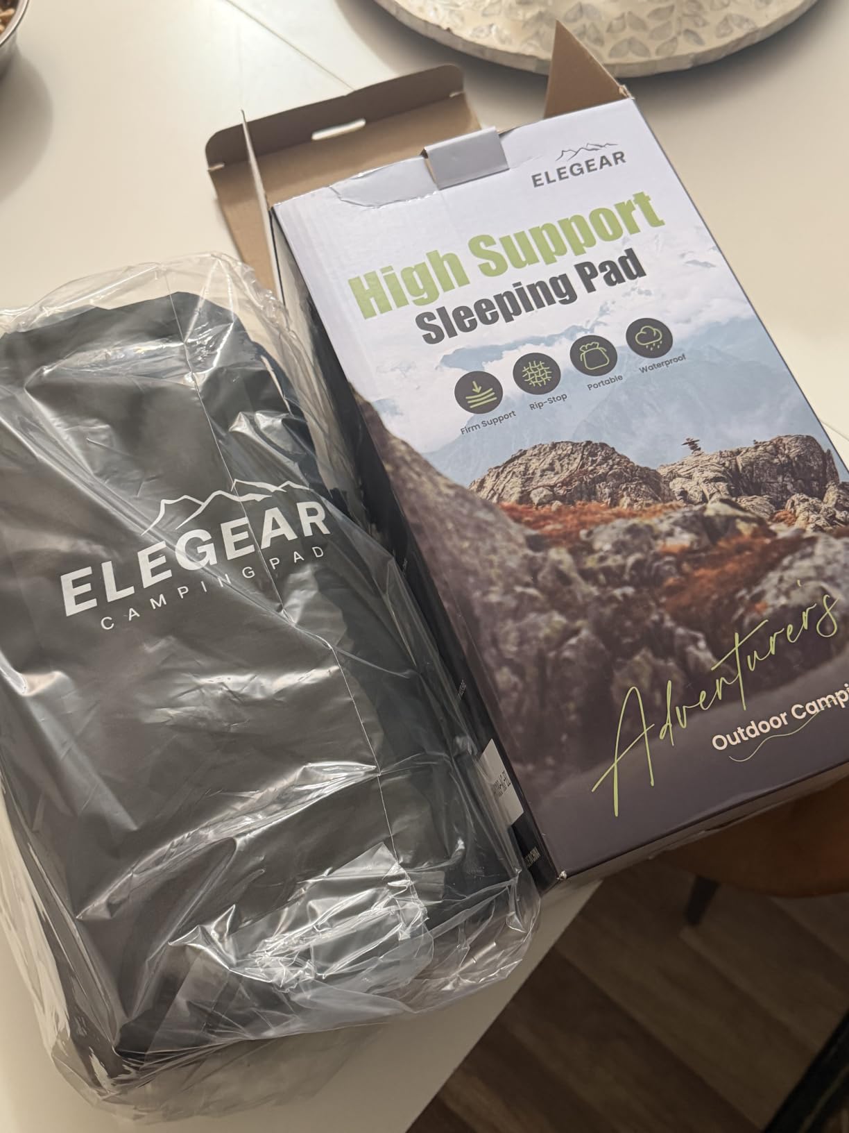 Elegear 5.5” Thick Double Sleeping Pad for Camping, Inflatable, Full customer photo 1