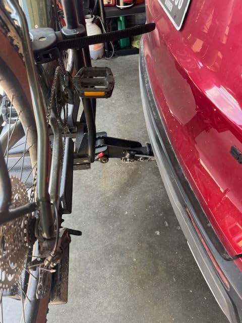 Eco Pro Upgraded 200lbs EBike Rack with Ramp for 2 E-Bikes, Hitch EBike Rack for Cars SUVs Trucks, Foldable Tilting Bike Rack Platform for Tow Hitch 2