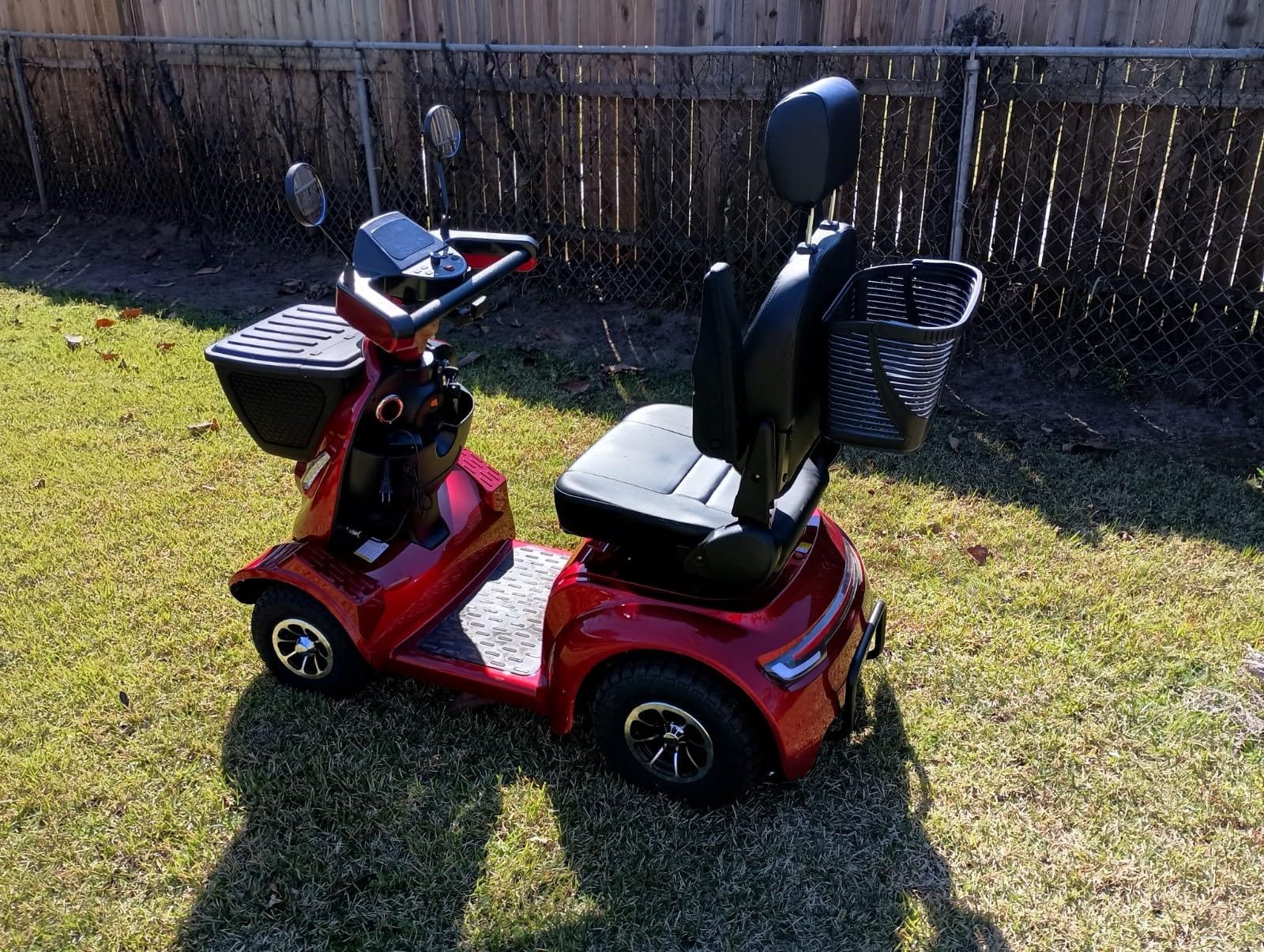 MS02 MAX All Terrain 1000W Electric Mobility Scooter for Adults& Seniors - 500LBS Load & 32 Miles Range Powerd Wheelchair Device w/Off-Road Absorber, Bluetooth Speaker, Dual Baskets, LED Light System customer photo 2