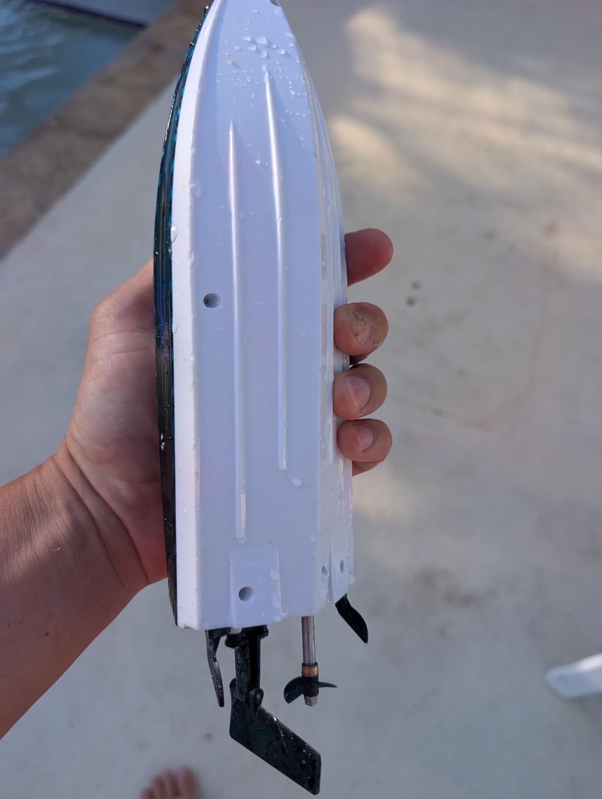 30KMH RC Remote Control Boat with 7 LED Light Modes Waterproof Electric | Fast Speed Boat for Adults Kids 8-12 Lake Pool Water Play,Self-righting,Demo,Water Cooling,20Mins,Low Battery Alert,2.4Ghz customer photo 2