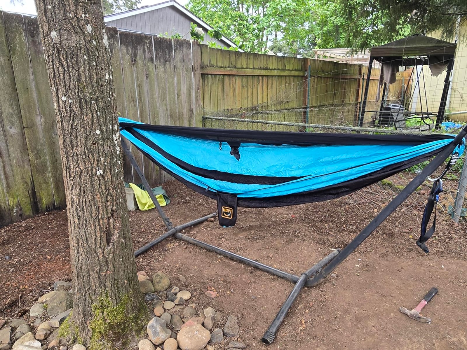Camping Hammock Mosquito Net,Double & Single Portable Hammocks Hammocks with 2 Tree Straps,Hammock Tent for Travel Camping,Camping Accessories for Indoor Outdoor Hiking Backpacking Backyard Beach customer photo 2