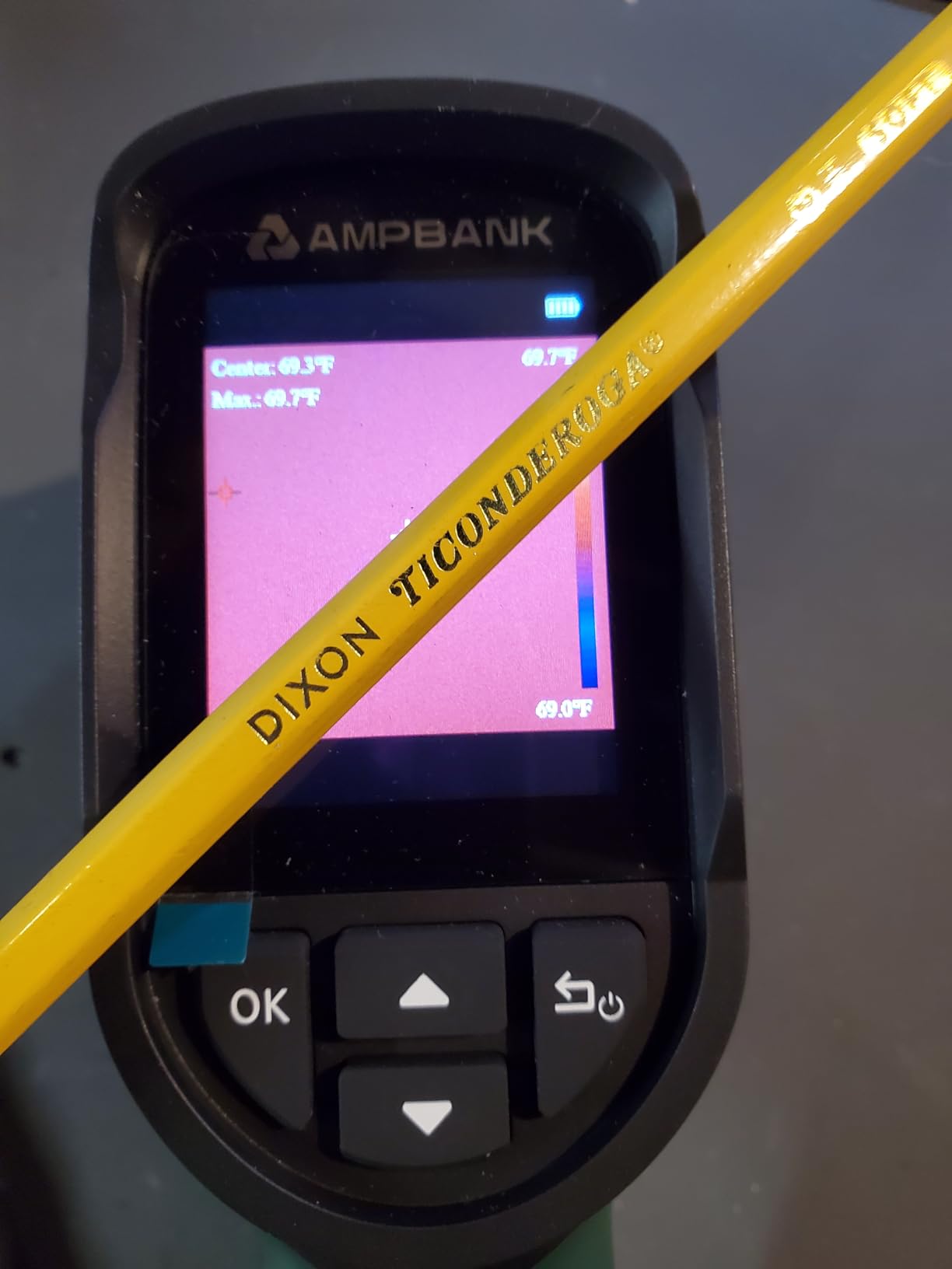 H128 Handheld Thermal Camera, 240 x 240 TISR Resolution, 24h Battery Life Thermal Imaging Camera, 25 Hz Infrared Camera with Temperature Alarm, -4℉~ 842℉ Temp Range, IP65 Protection Level customer photo 2