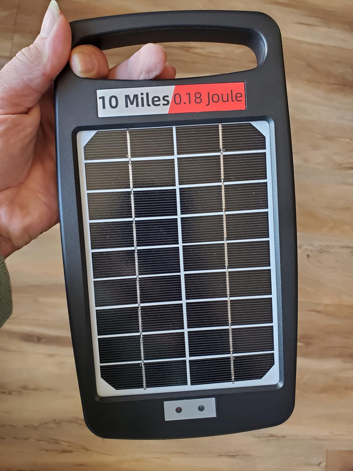 5 Miles Solar Powered Electric Fence Charger, 0.11J Portable for Livestock customer photo 1