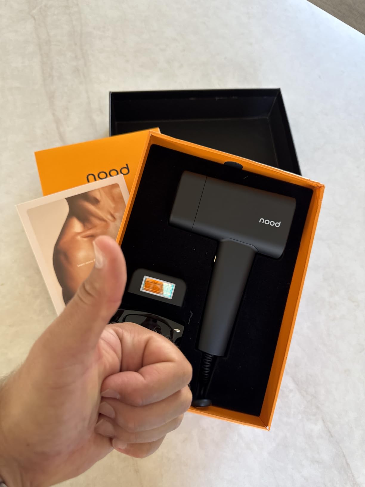 Nood™ Flasher Pro | IPL Laser Hair Removal Device, Forbes Best Product 2026 | Clinical-Grade Permanent Results At Home, CryoSoothe Tech with 5 Power Settings, Pain-Free 10 Min Sessions, Works Everywhere customer photo 2
