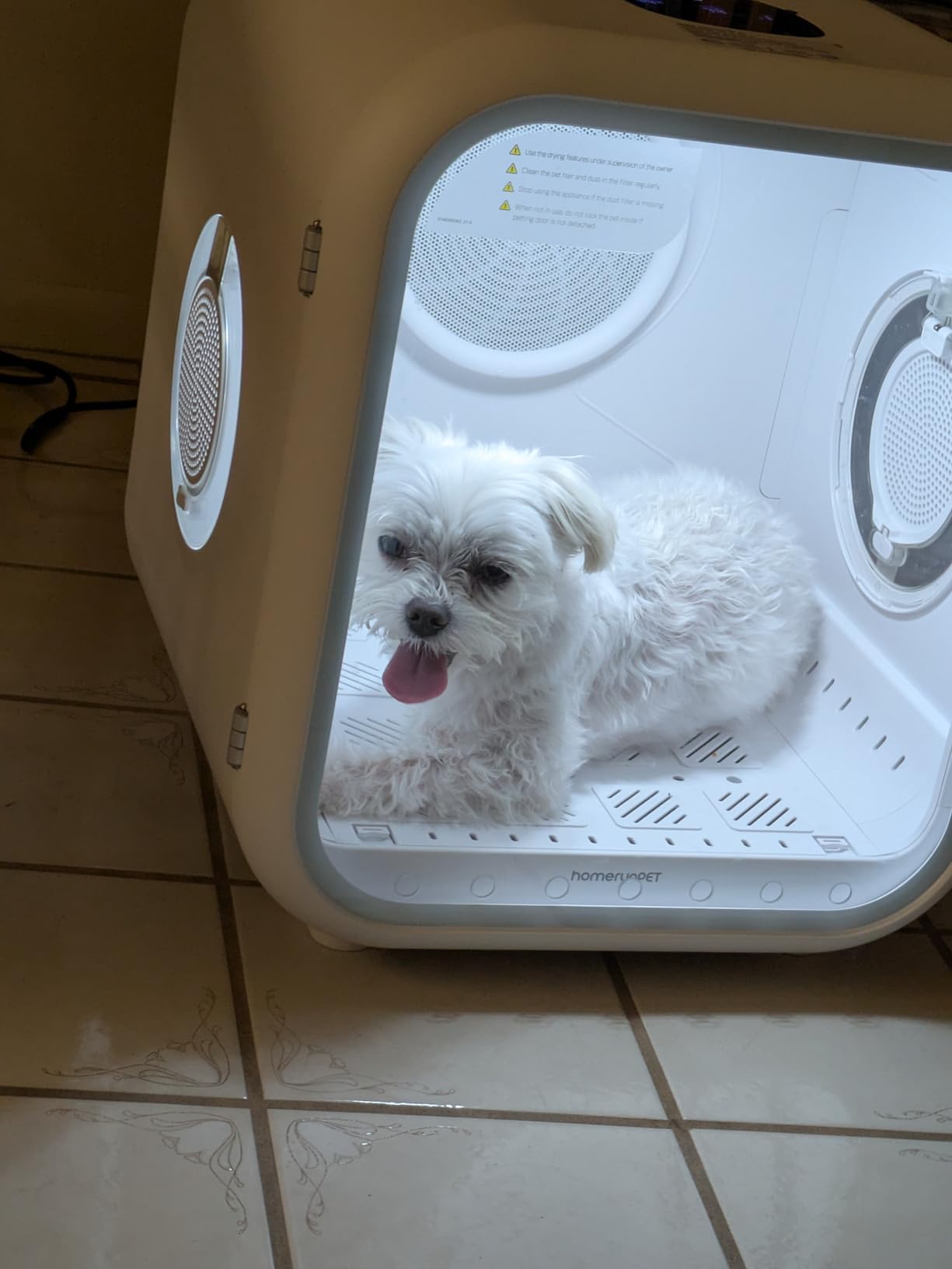 HomeRunPet Automatic Pet Dryer Box, 62L Ultra Quiet Cat Dryer (Drybo Pro) | Vet-Trusted Safety Design, Patented Fresh Air System, Smart Temperature Control, 360° Even Drying for Large Cats & Small Dogs customer photo 2