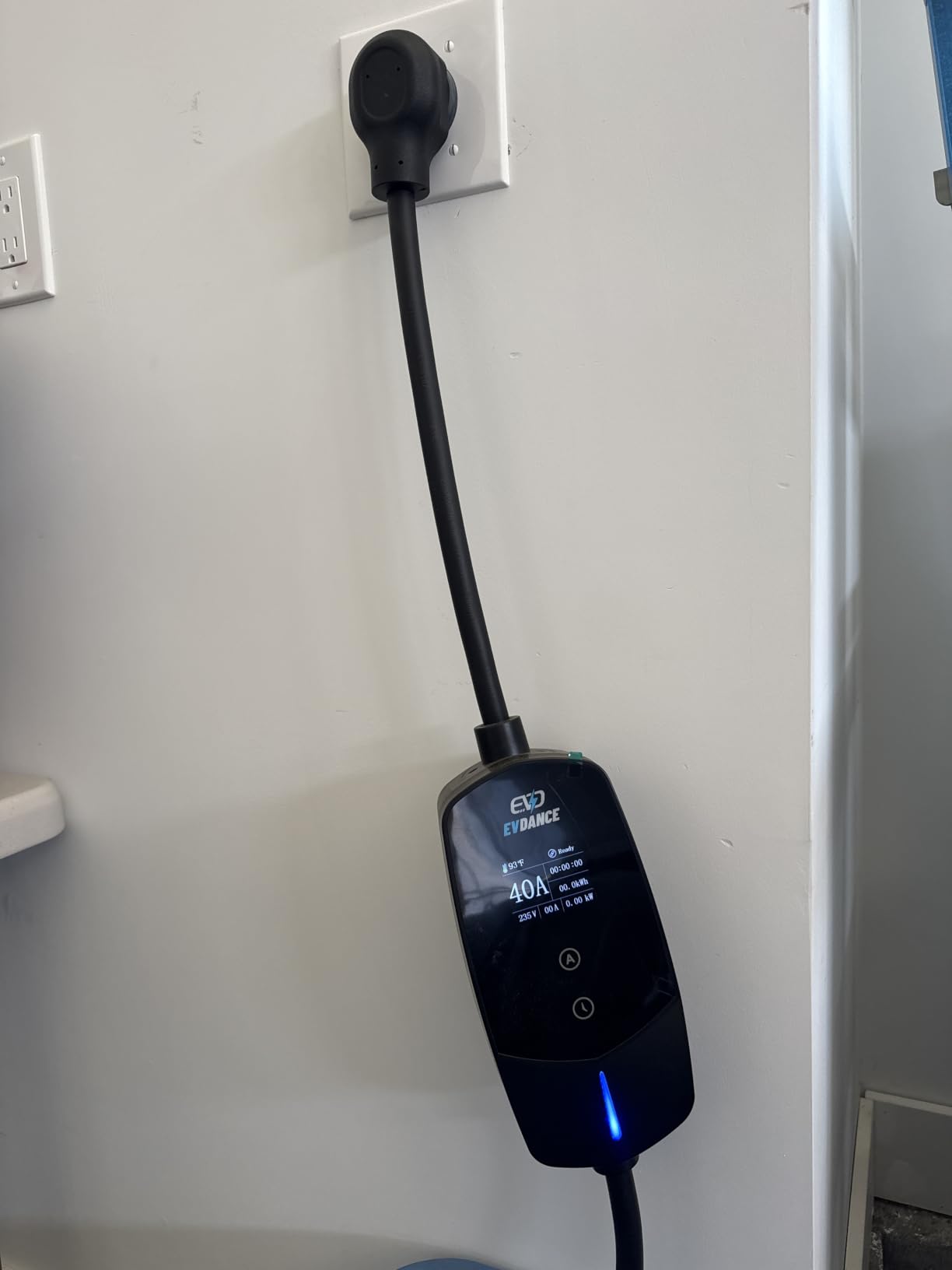 EVDANCE Level 2 EV Charger for Tesla, 40A / 9.6kW Fast Home EV Charging Station with NEMA 14-50 Plug, 25FT Cable, Adjustable Current & Delay Timer, Compatible with All Tesla Model 3/Y/S/X (NACS Plug) customer photo 1