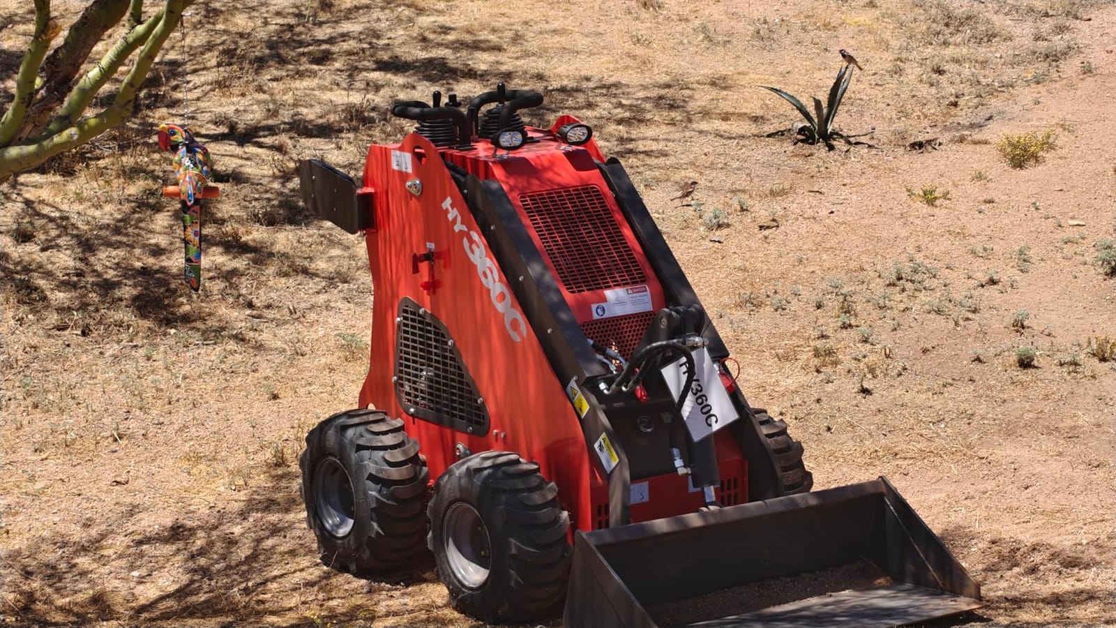 Mini Skid Steer Loader 13.5HP Gas Powered Stand On Compact Wheel Loader customer photo 1