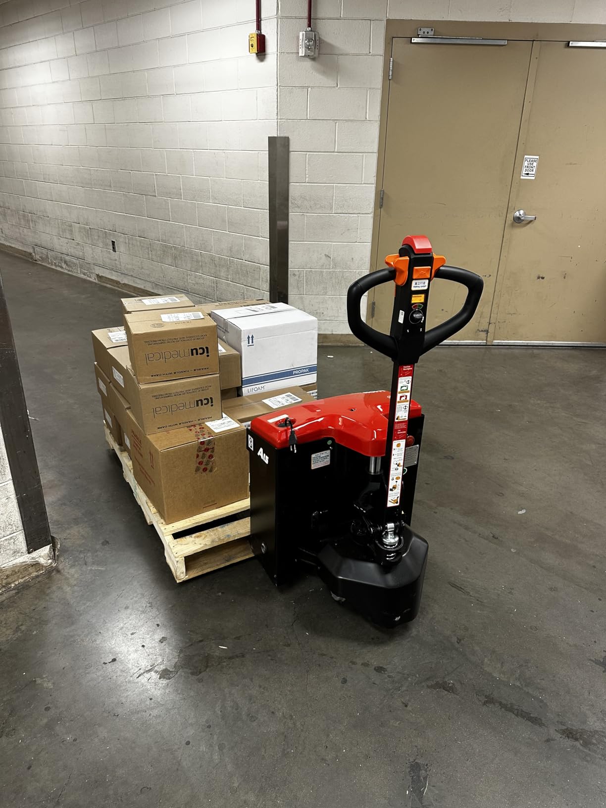 Millilift Electric Pallet Jack,3300LB Load Capacity,45