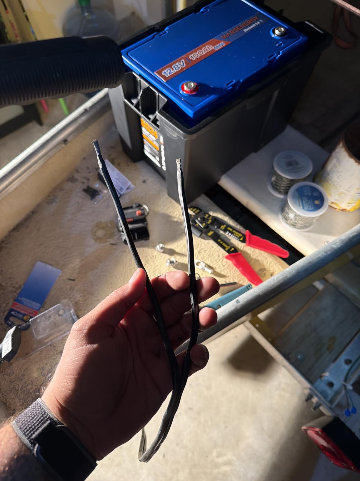 12V 100Ah LiFePO4 Lithium Battery, Bci Group 24 Size, 100A BMS customer photo 2