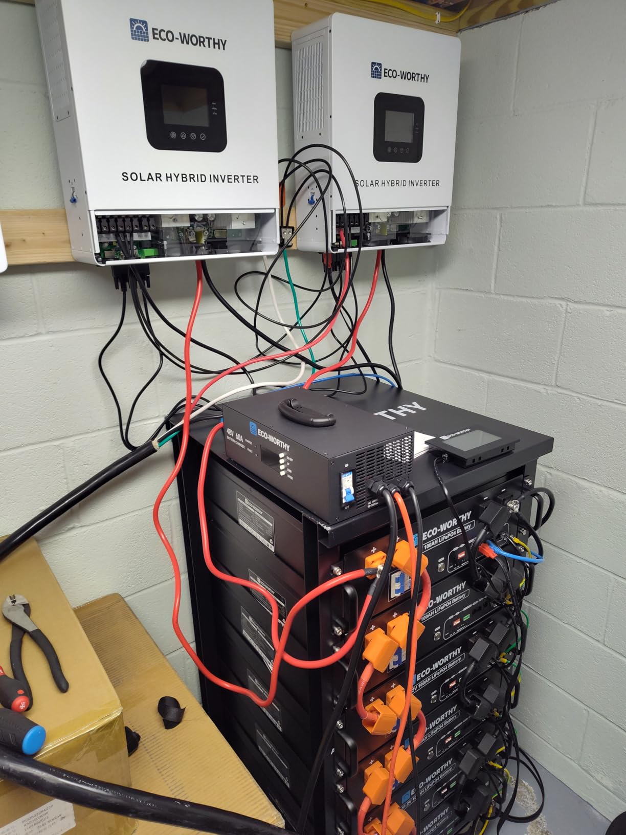 ECO-WORTHY 48V Home Backup Power, 10240Wh LiFePO4 Battery,AC 5000W Inverter customer photo 2