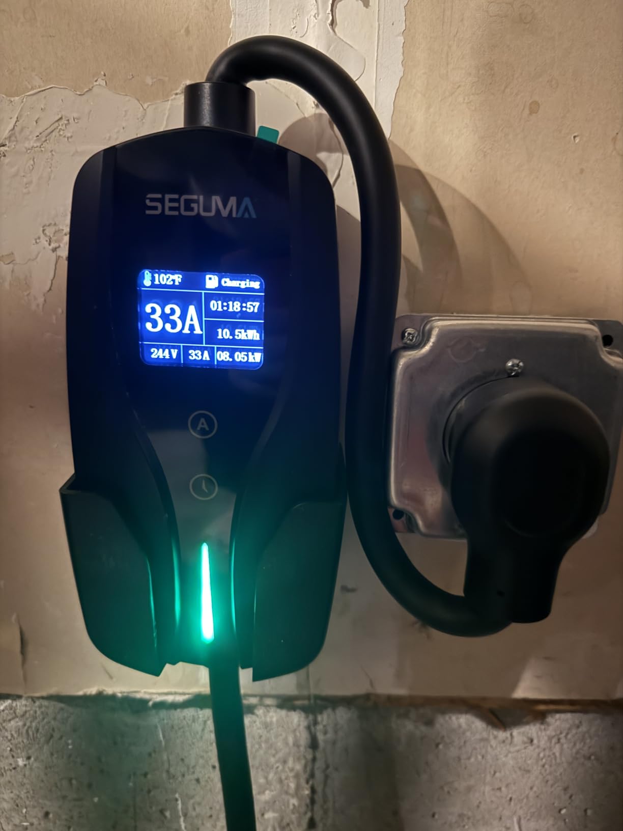 SEGUMA Level 2 EV Charger for Tesla, 40A/9.6kW NACS Charger w/NEMA 14-50 customer photo 1