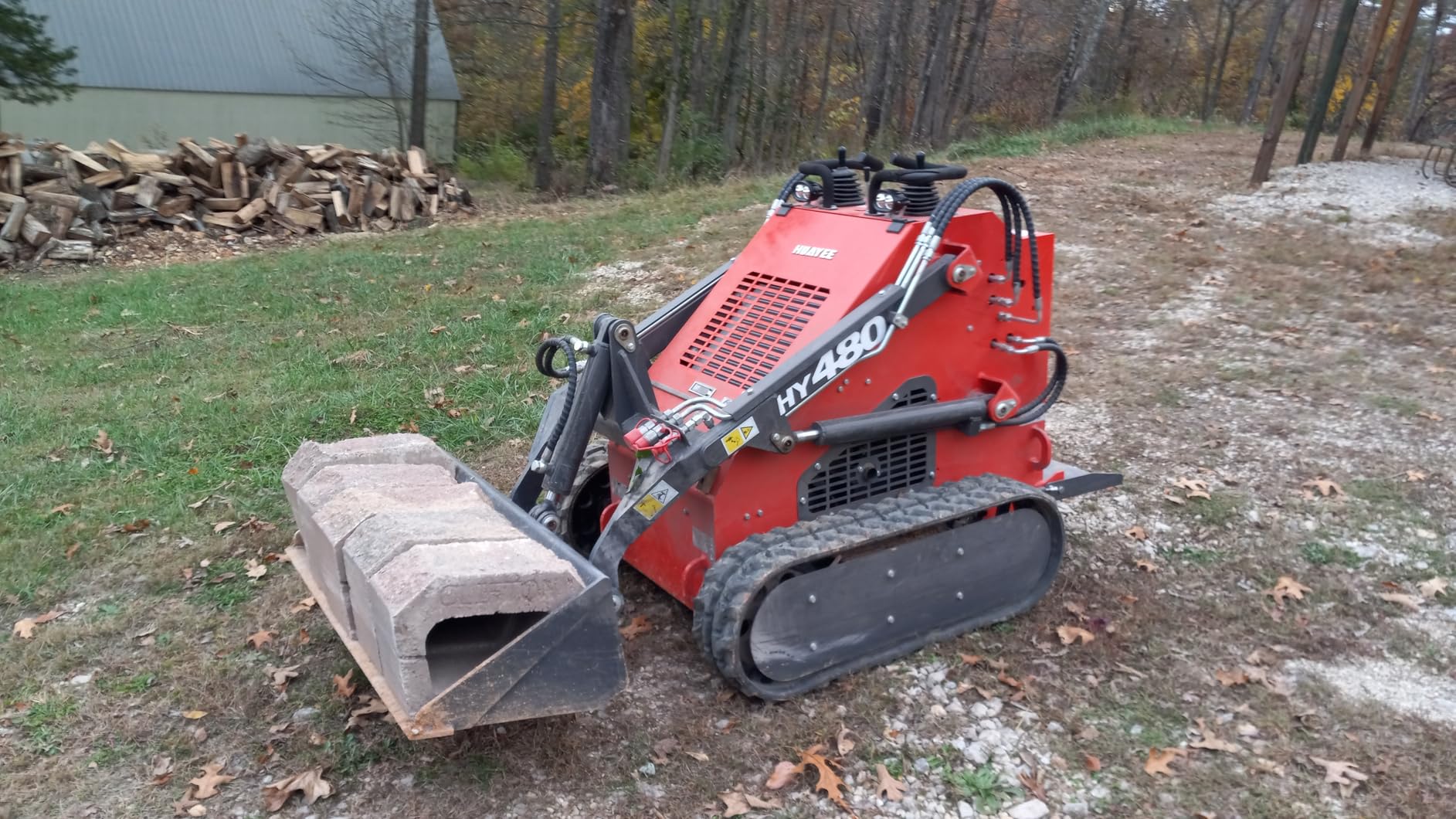 Mini Skid Steer Loader 23HP Gas Powered Stand On Compact Track Loader customer photo 1