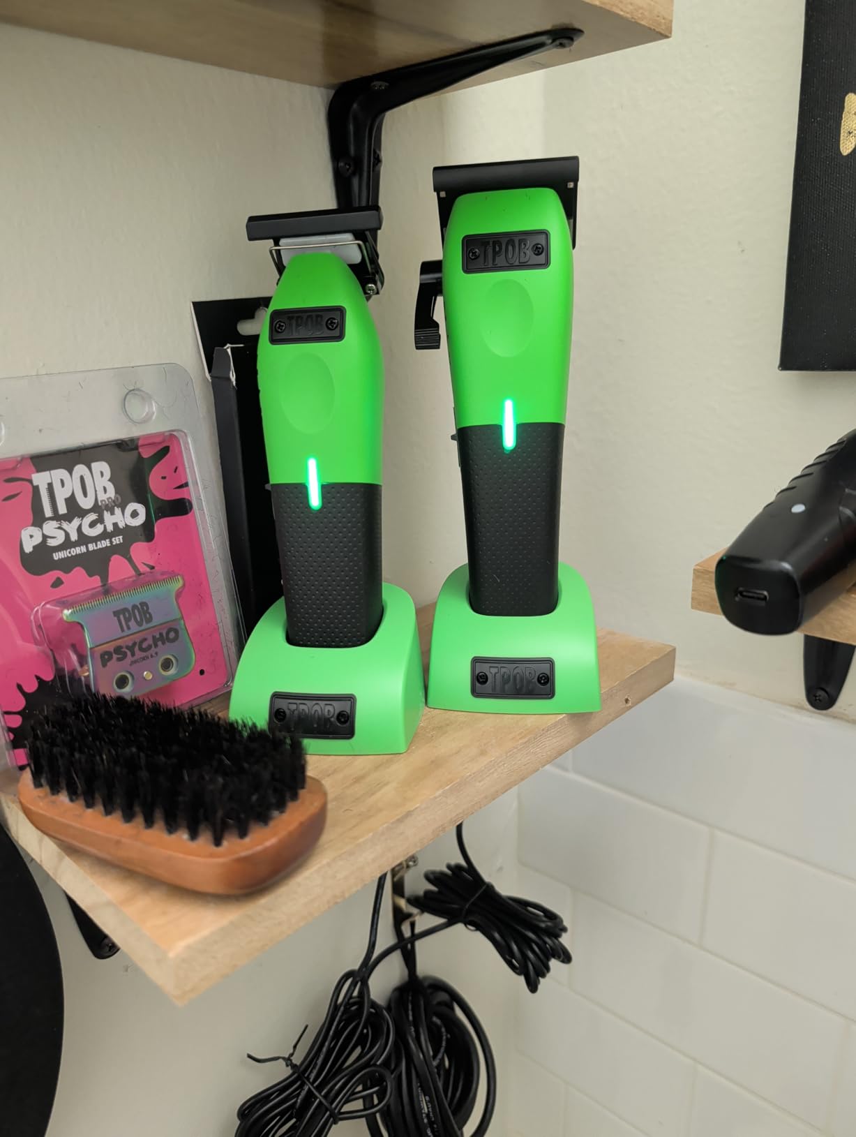 TPOB Play Barber Hair Clippers for Men 7500 RPM with Rubber Grips (White 3 Set) customer photo 1
