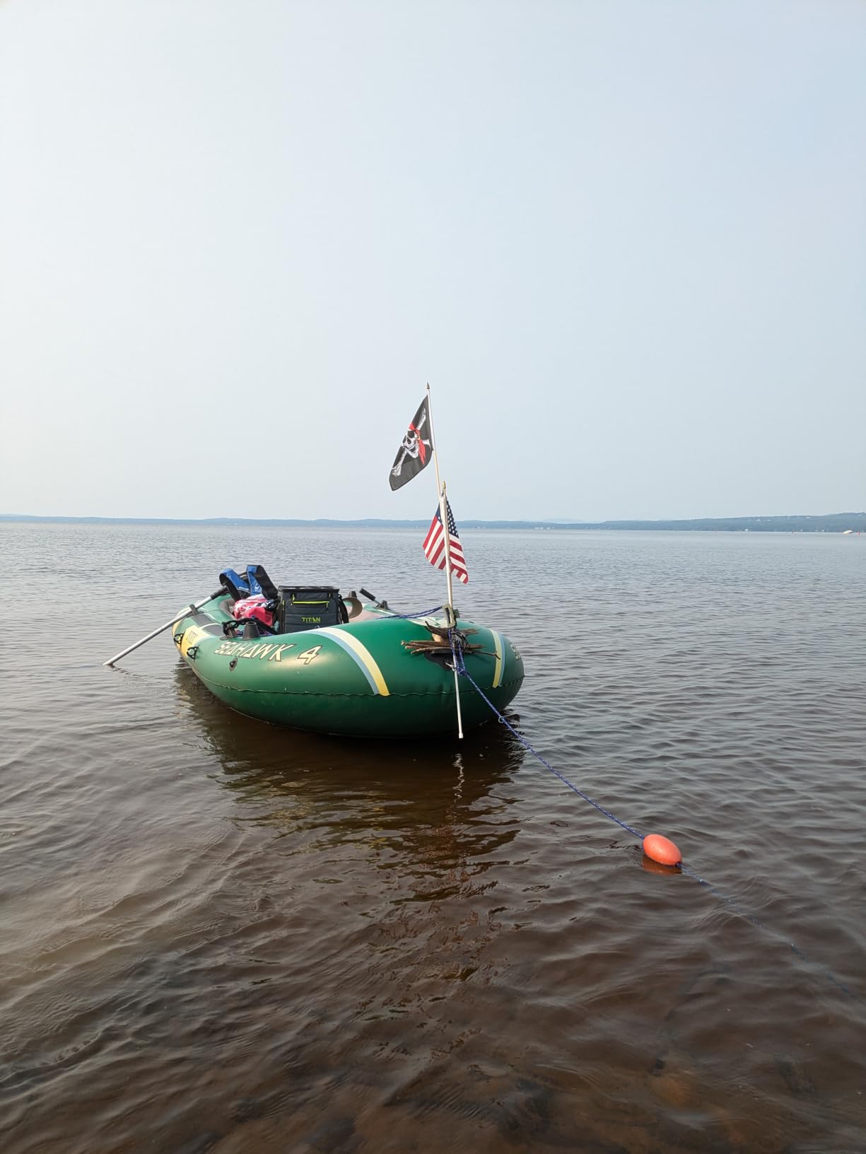 INTEX Seahawk 4-Person Inflatable Fishing Boat Set with Oars and Pump customer photo 1