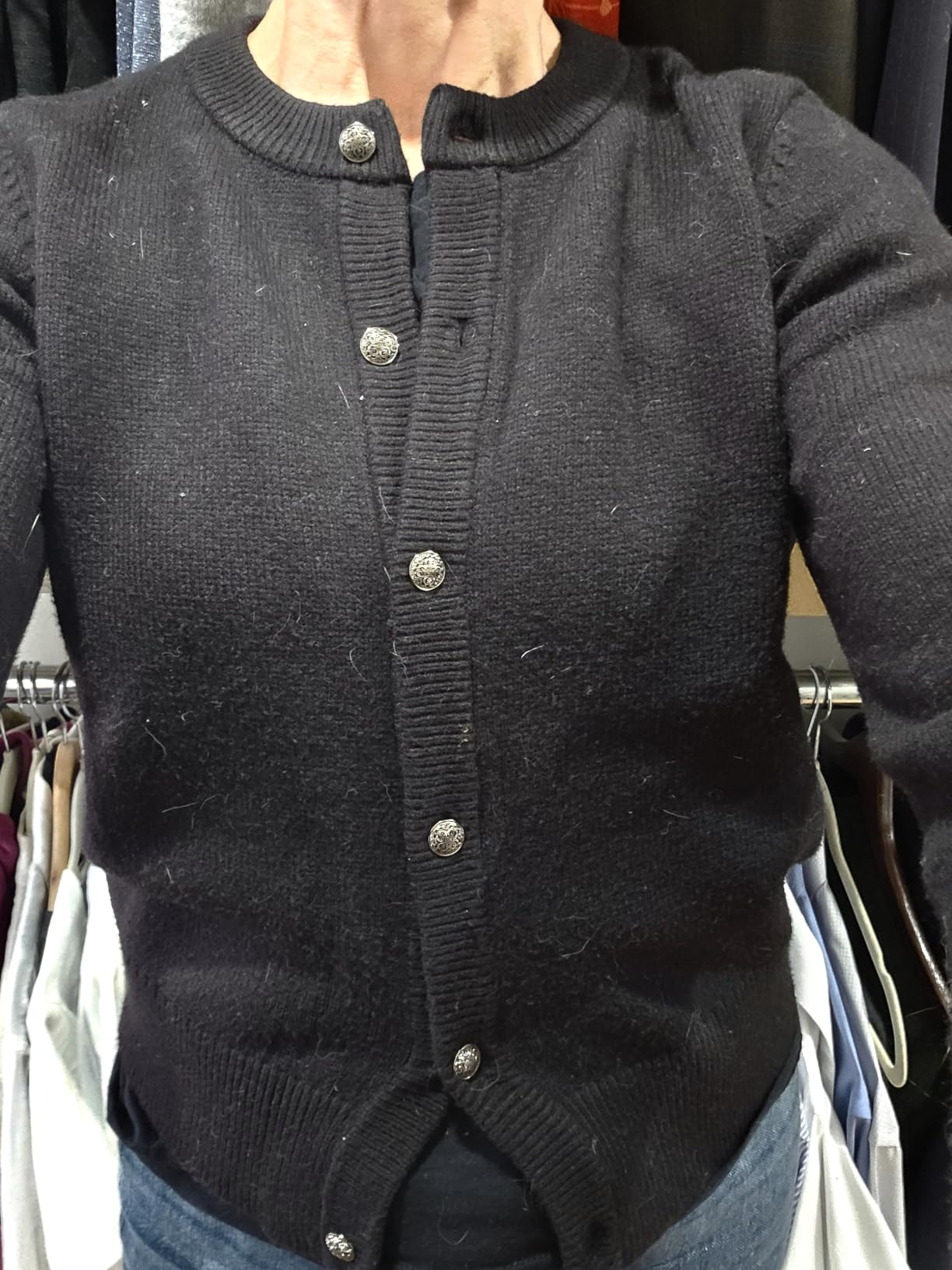 SUUKSESS Women Cashmere Blend Chunky Cardigan Sweaters Button Up Outfits customer photo 1