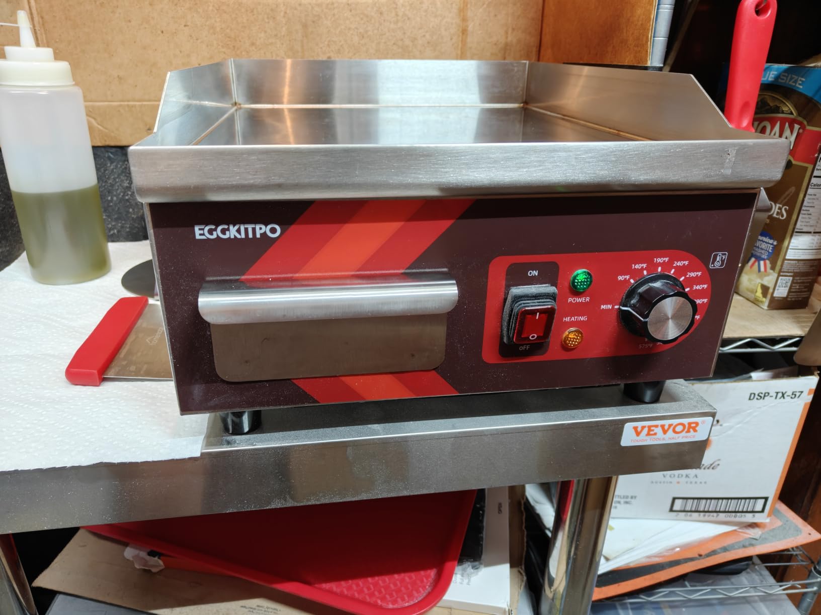 EGGKITPO 36 Inch CSA Certified Commercial Propane/Natural Gas Griddle Manual Controls 90,000 BTU Countertop Flat Top Grill Hot Plate with Independeent Knob 3 Burners Teppanyaki Grill for Restaurant customer photo 2