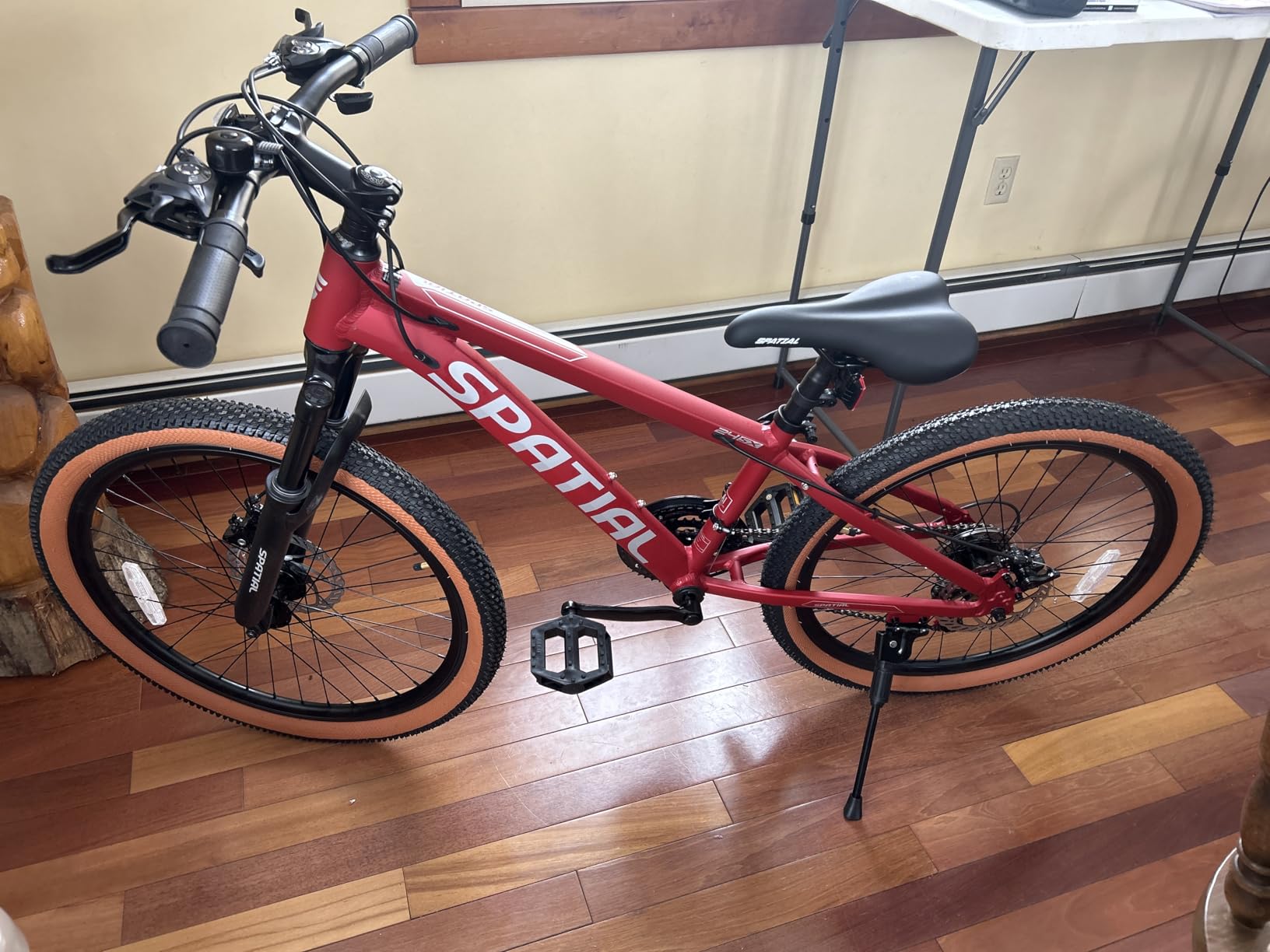 SPATIAL Mountain Bike, 24/26/27.5 Inch Outdoor Cycling Bike, 8/21 Speed Lightweight Aluminum Frame | Dual Disc Brakes, Adjustable Ergonomic Seat for Adult Teens customer photo 2