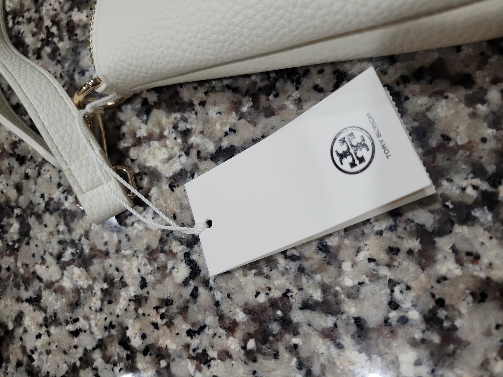 Tory Burch Women's Mercer Pebbled Wallet Crossbody customer photo 2