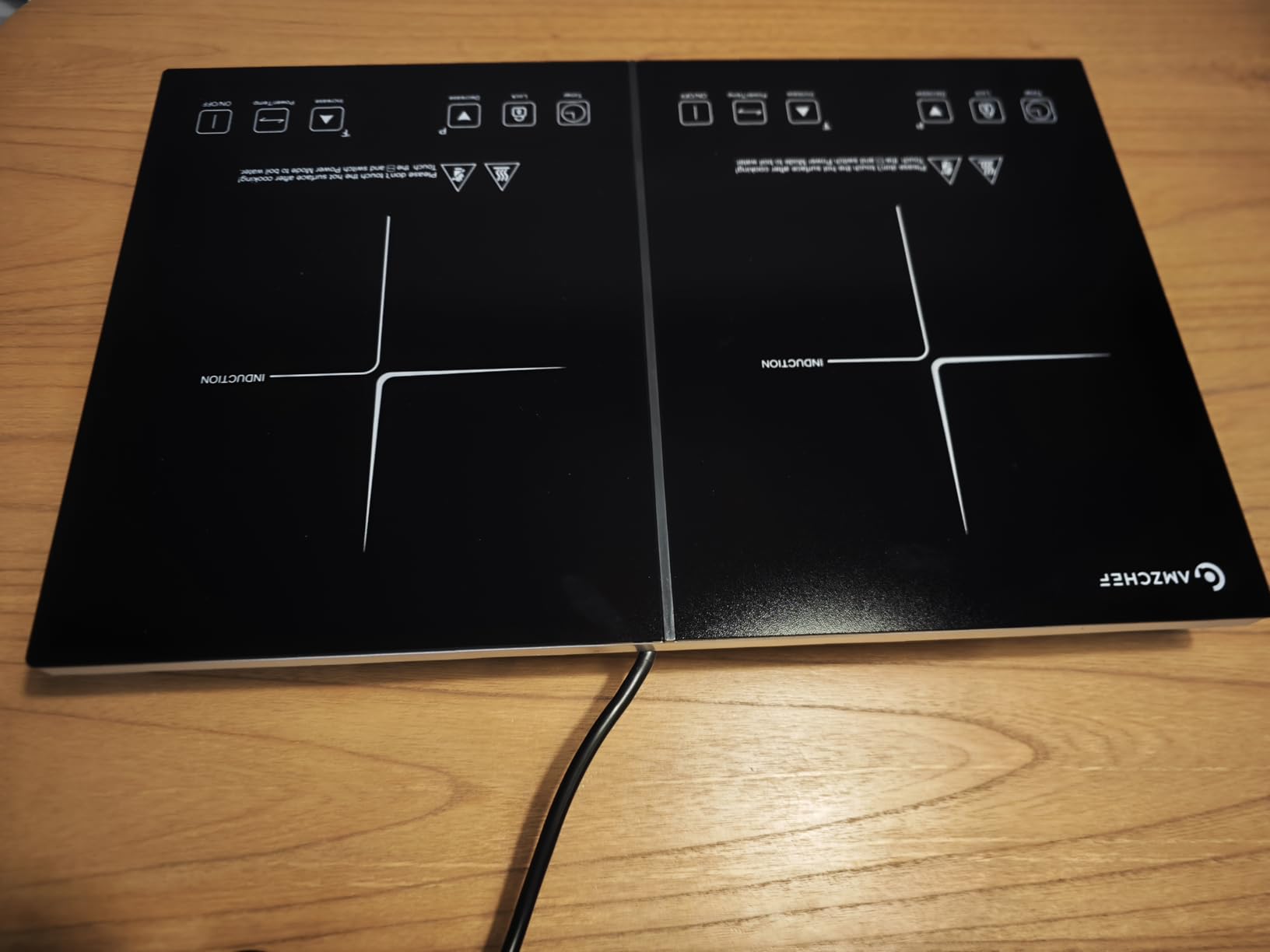 AMZCHEF Double Induction Cooktop, 1800W 2 Burner, ETL Certified customer photo 1