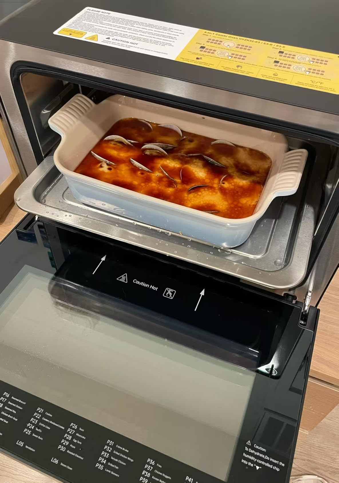 FOTILE HYZK32-E3 ChefCubii 1.1 cu. ft. 4-in-1 Steam-Combi Oven with Steam-Bake, Air Fry, Convection, Dehydrator Functions, and 50 Preset Menus,White customer photo 2