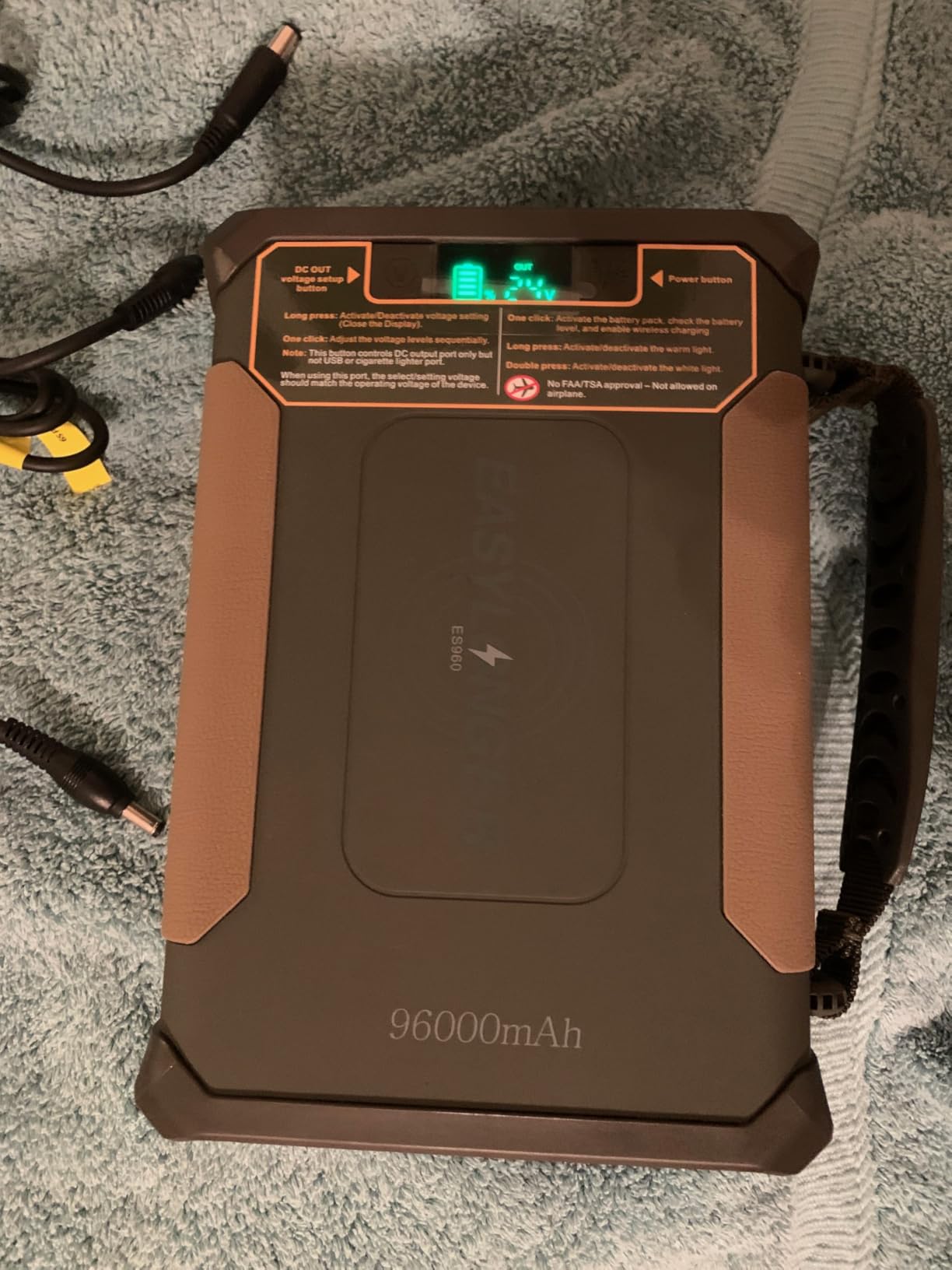 EASYLONGER CPAP Battery Backup ES960, 297.6Wh LiFePO4 Battery Pack customer photo 1