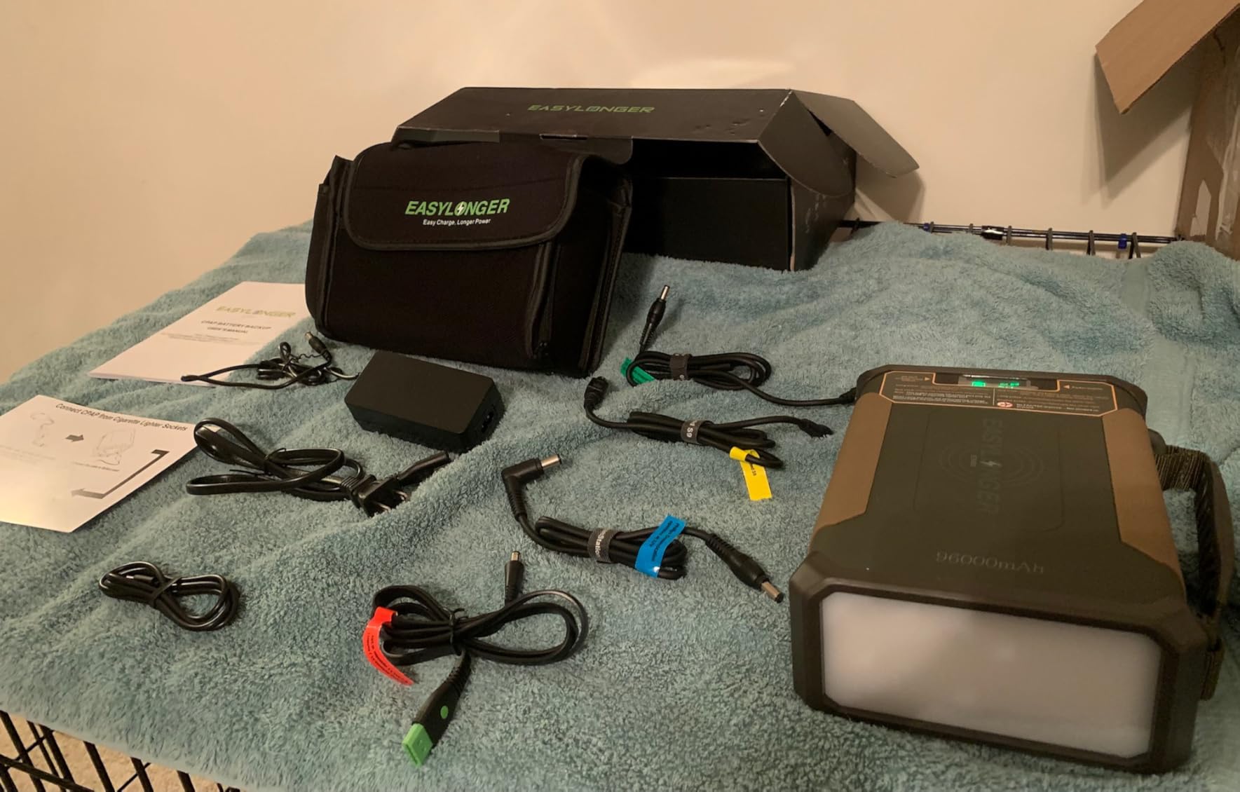 EASYLONGER CPAP Battery Backup ES960, 297.6Wh LiFePO4 Battery Pack customer photo 2