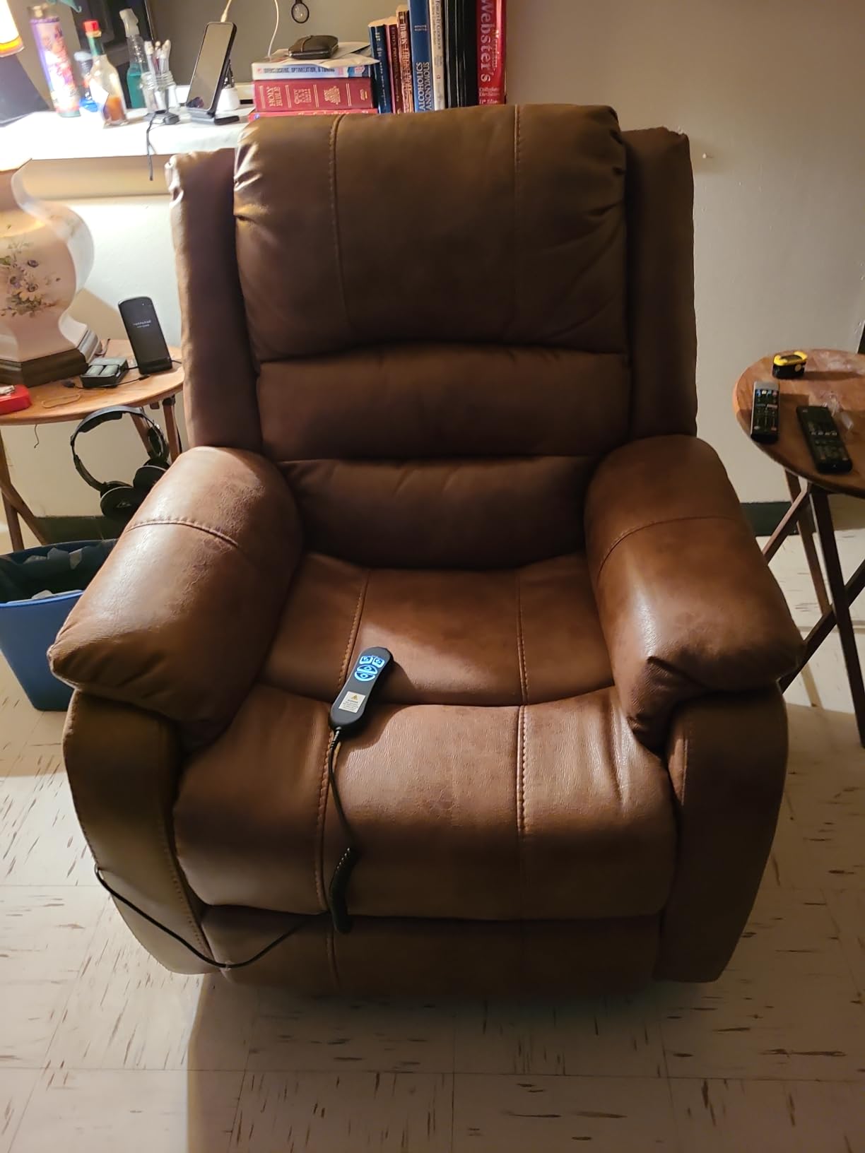 Signature Design by Ashley Dual Motor Power Lift Recliner, Heat & Massage customer photo 2