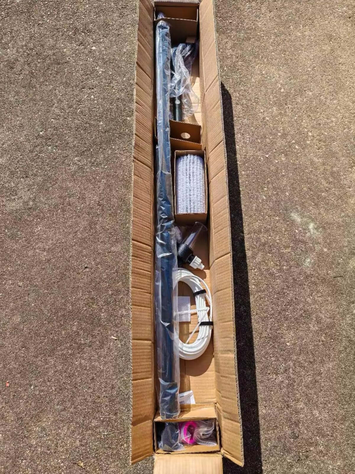 Electric Solar Panel Cleaning Brush, 20Ft, Soap Dispenser & Water Fed Pole customer photo 1