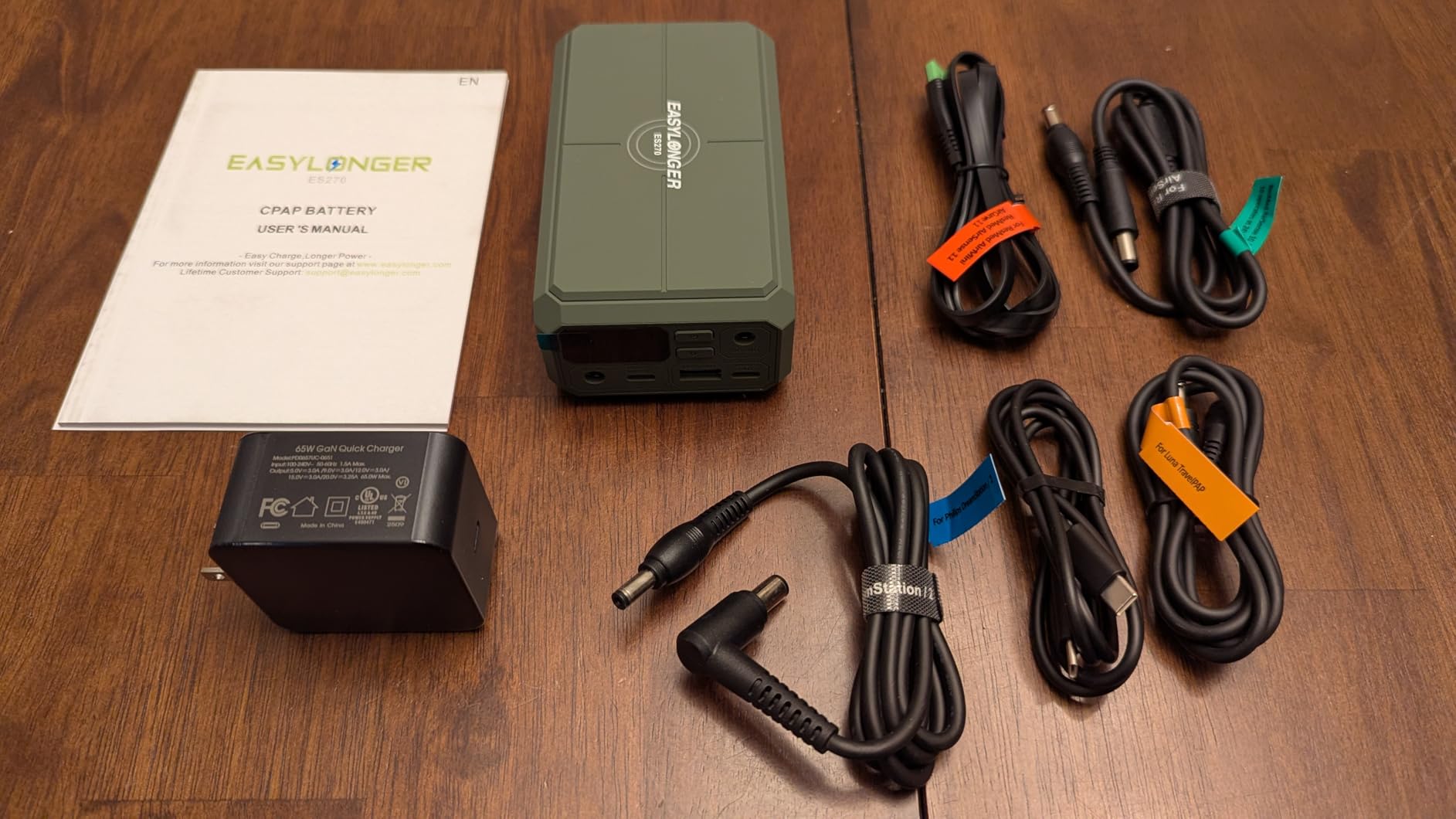 EASYLONGER ES270 CPAP Battery for Air-Travel, 99.9Wh CPAP Power Bank customer photo 2