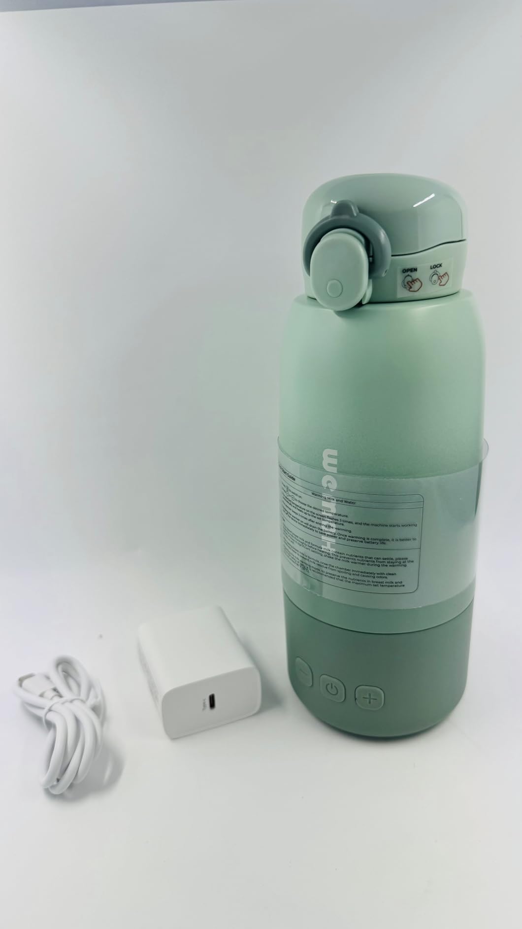 Portable Bottle Warmer with Self-Clean Mode, Baby Travel Essentials customer photo 2