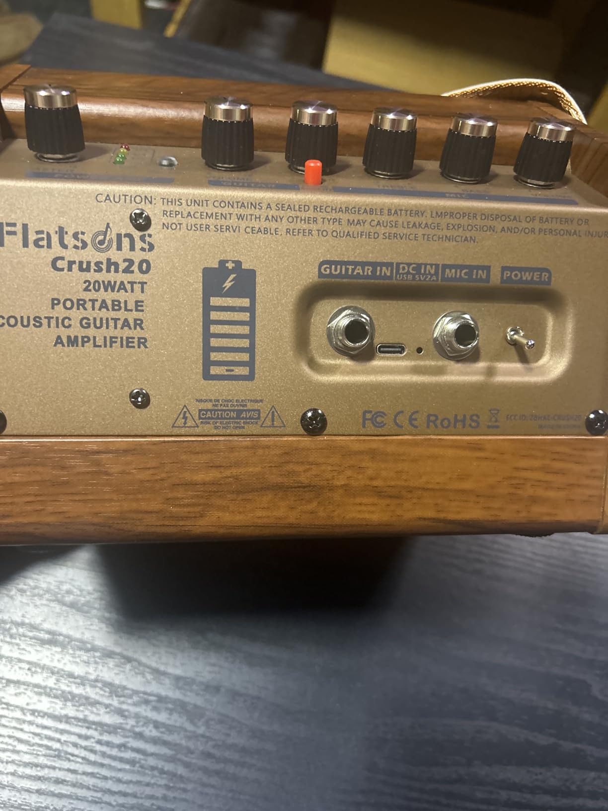 Flatsons Crush20 20W Rechargeable Acoustic Guitar Amp customer photo 1