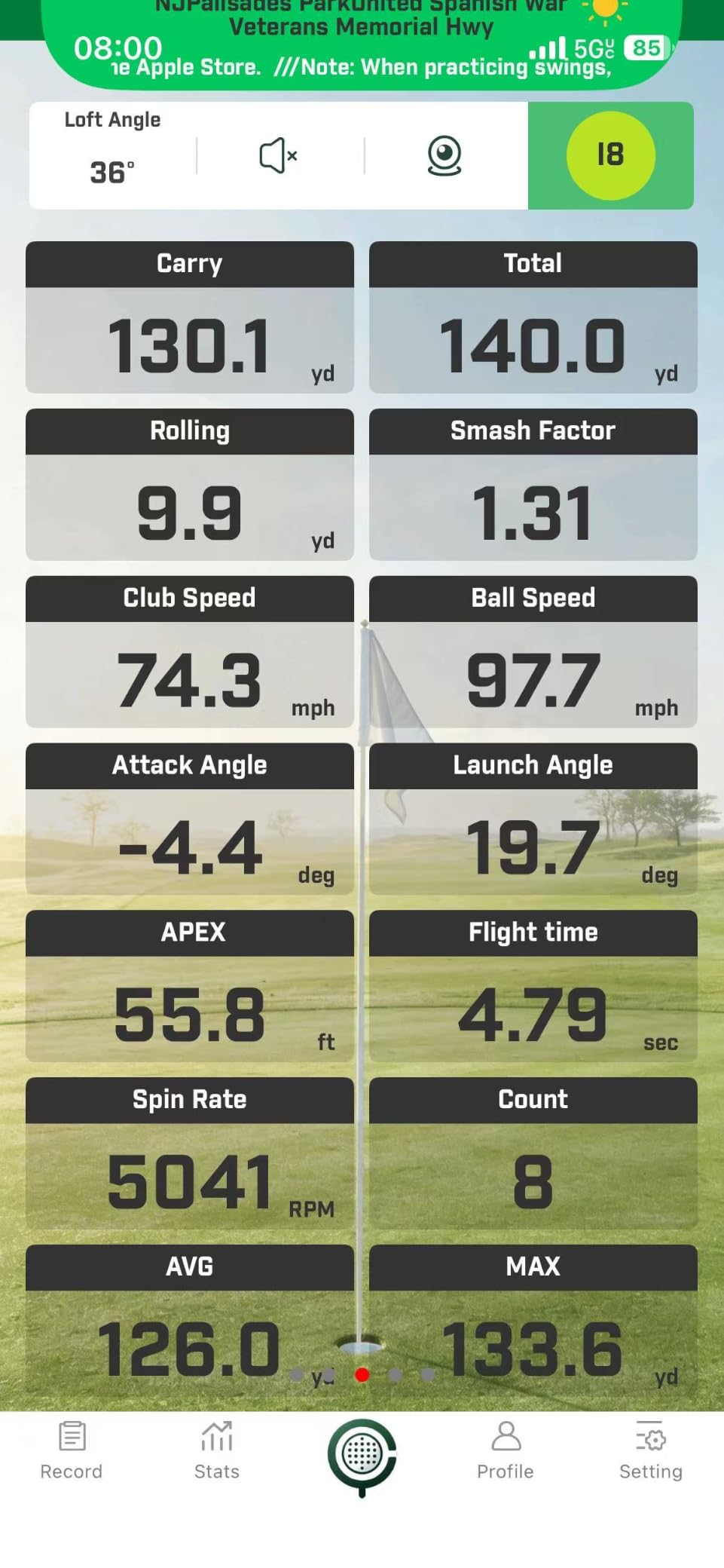 Golf Launch Monitor & Portable Swing Analyzer with 13 Metrics customer photo 1