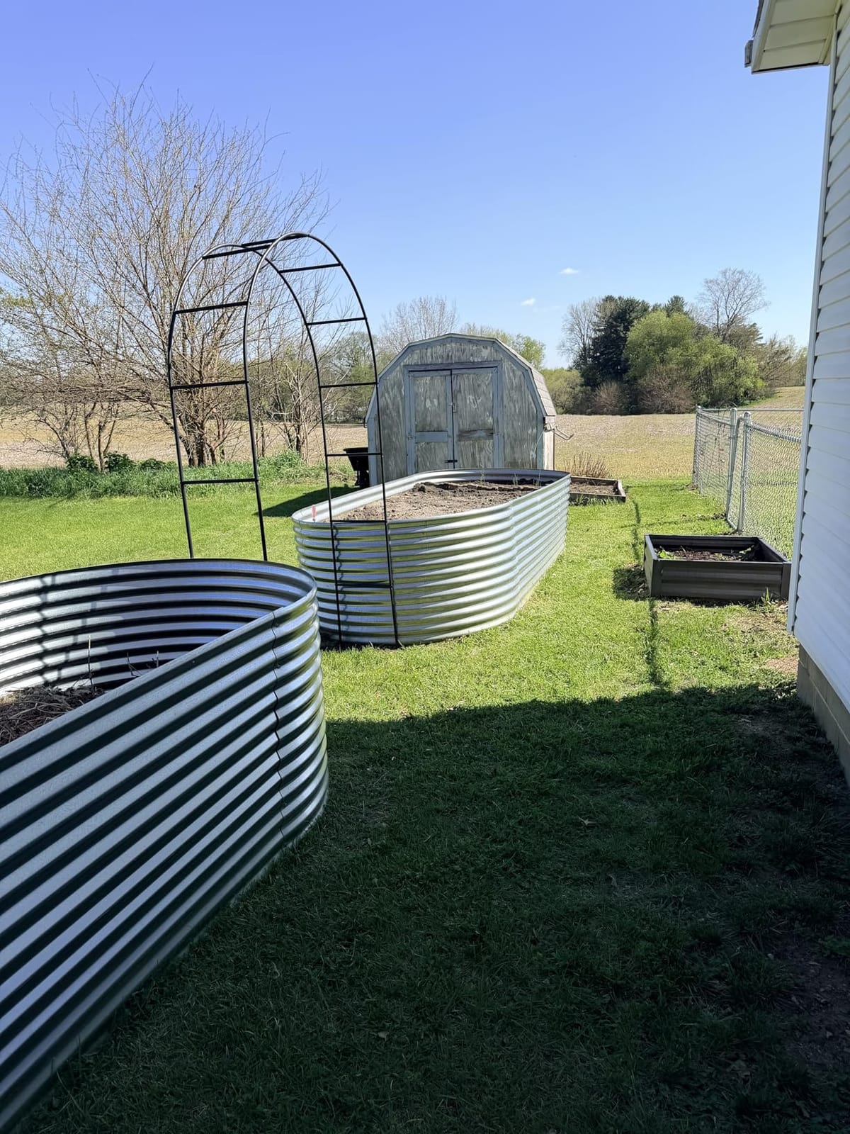 Thickened Rustproof Garden Arch Metal Trellis for Climbing Plants customer photo 1
