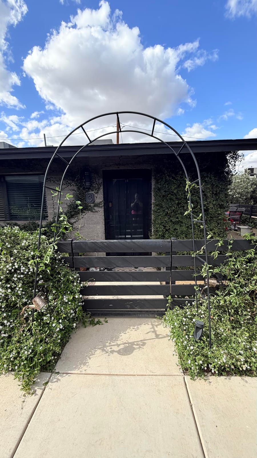 Thickened Rustproof Garden Arch Metal Trellis for Climbing Plants customer photo 2