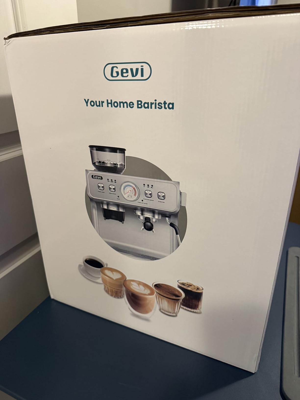 Gevi Dual Boiler Espresso Machine With Built‑In Burr Grinder customer photo 2