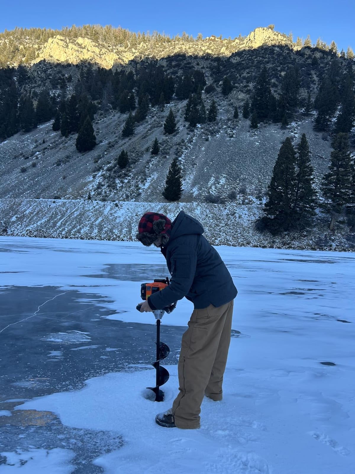 VEVOR 52CC Gas Powered Ice Auger for Ice Fishing, 2-Stroke 8