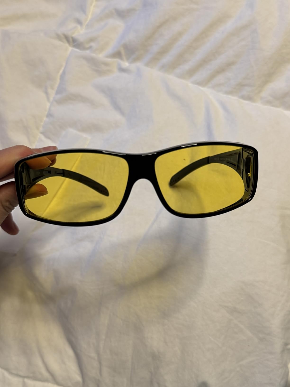 Night Vision Driving Glasses Men Women, HD Polarized Fit Over Glasses customer photo 2