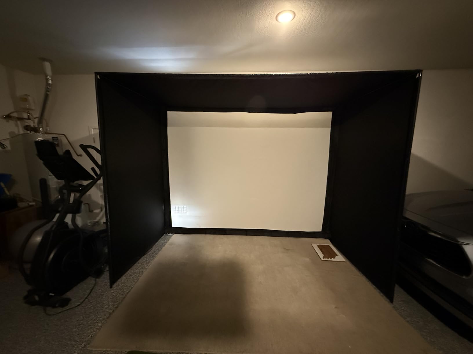 Golf Simulator Enclosure for Home Garage Indoor Sim Practice with Screen customer photo 1