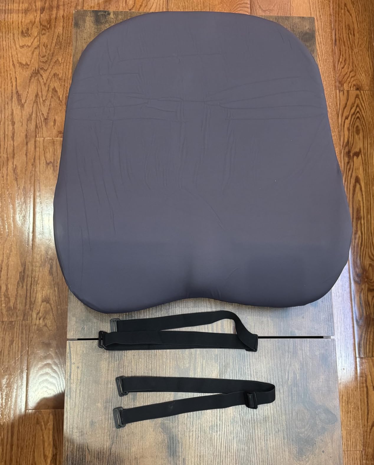 HOMBYS Extra Long Lumbar Support Pillow for Recliner Chair, 50D Molded Memory Foam Back Support Cushion with Full Back Support, Ergonomic Design & Breathable Cover (Grey) customer photo 1