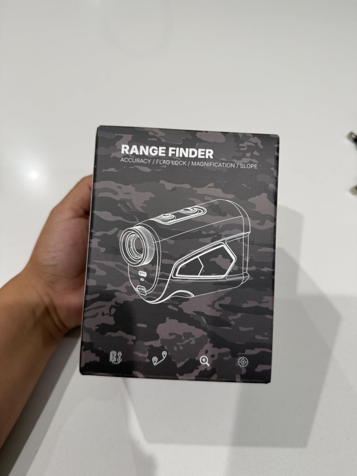Golf Rangefinder with Slope On/Off 1500 Yards 7X Magnification Golf Gifts customer photo 2