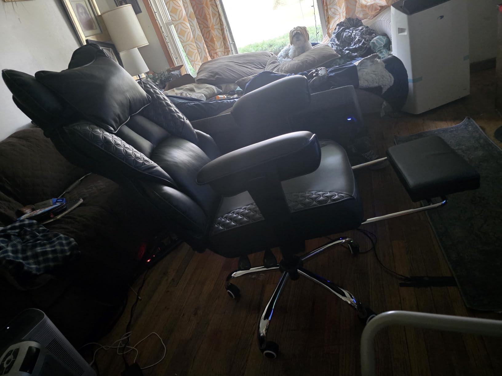 GTPLAYER Big and Tall Gaming Chair 400lbs Heavy Duty Office Chair with Footrest, High Back Pocket Spring Lumbar Support, Ergonomic Wide Comfy Seated Cushion for Lower Back Pain Relief, Earth-Black customer photo 1